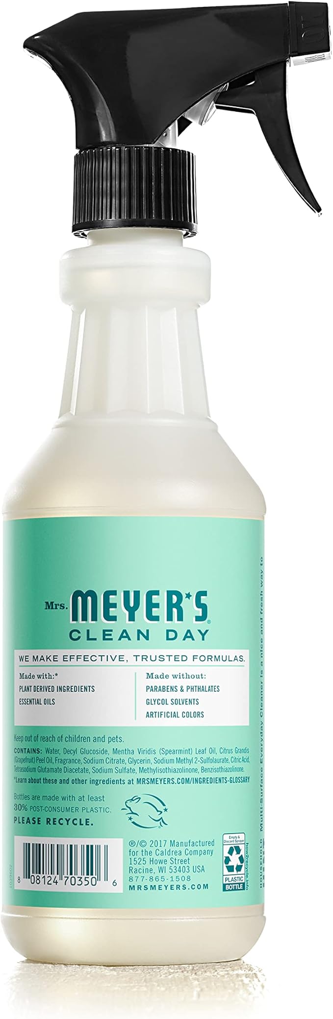 Mrs. MEYER'S CLEAN DAY All-Purpose Cleaner Spray,Limited Edition Mint,16 fl. oz,(Pack of 6)