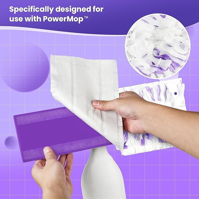 20 Pack Power Mop™ Pad Refills for Swiffer® PowerMop™ Multi-Surface Mop, Powermop™ Multi-Surface Mop Pad Replacement Kit