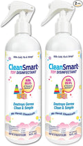 CleanSmart Toy Disinfectant Spray Kills 99.9% of Viruses and Bacteria, Rinse Free, 16 oz Bottle, (Pack of 2)