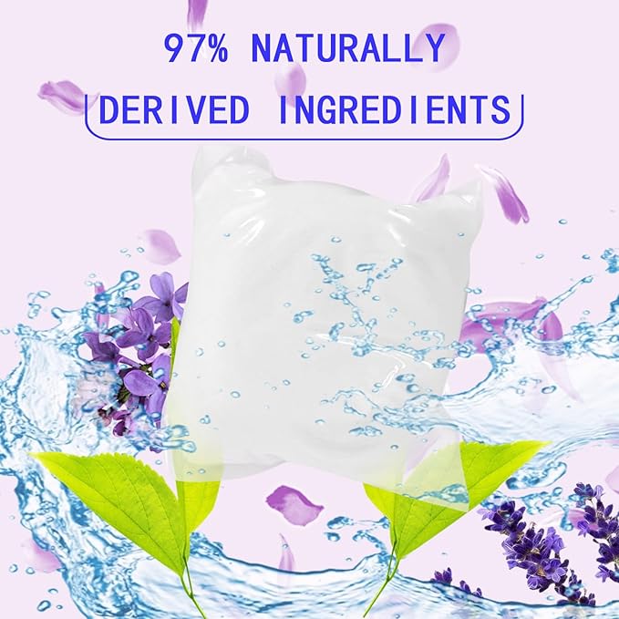 Natural Hard Floor Cleaner PACSS - Lavender Scent (20 Count) | Plant-Based Ingredients | Safe for Tile, Vinyl, Laminate & More | Compatible with OCedar & All Standard Mop Buckets