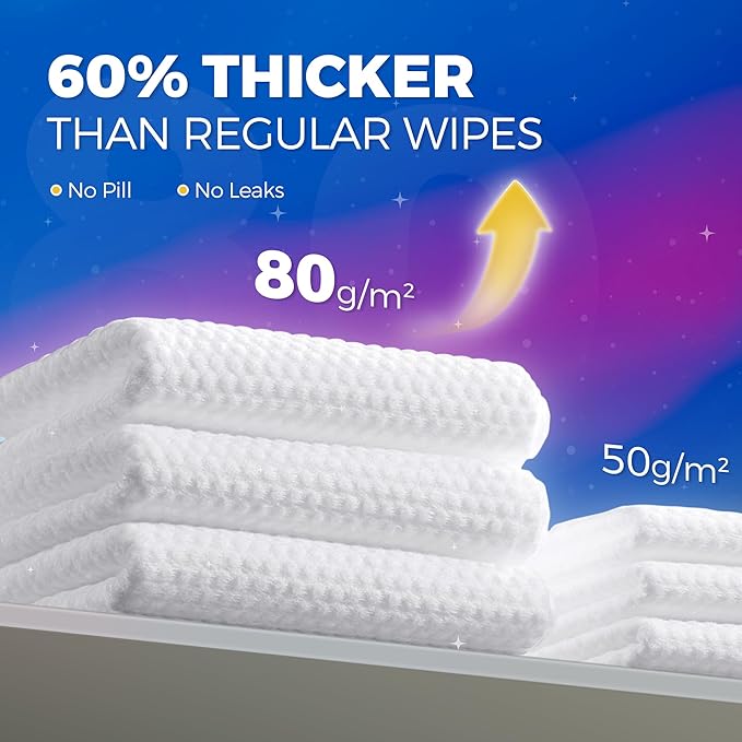 Instant Stain Remover Wipes for Clothes - Individually Wrapped Travel Spot Cleaner, Pocket-Size Laundry Wipes for Coffee, Food & Makeup Stains, Safe on Machine Washable Fabrics (50 Pack)