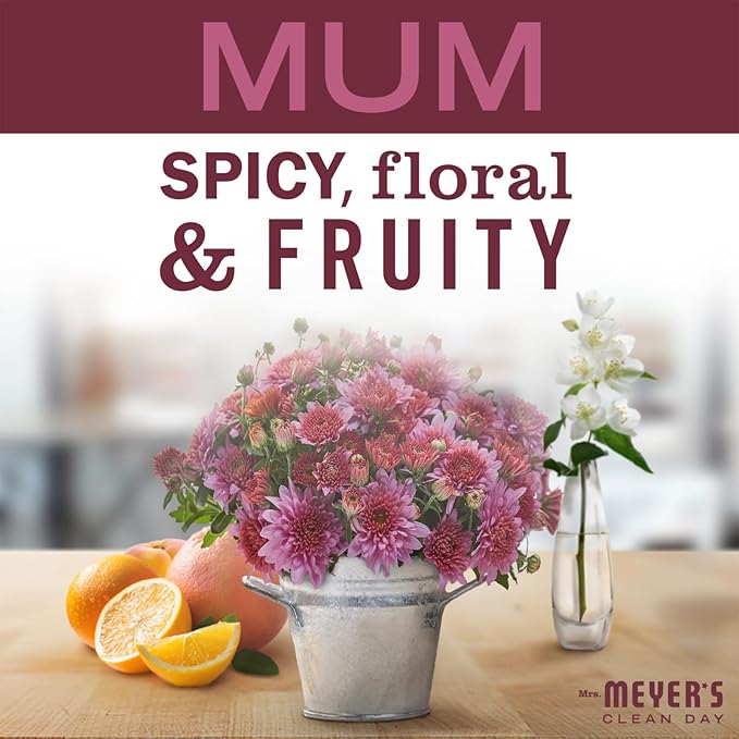 Mrs. MEYER'S CLEAN DAY Multi-Surface Cleaner 2 Pack Variety, 16 OZ Each, 1 CT (Mum + Fall Leaves)