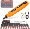 HARDELL Mini Cordless Rotary Tool, 5-Speed and USB Charging with storage case, Multi-Purpose 3.7V Power Rotary Tool for Sanding, Polishing, Drilling, Etching, Engraving, DIY Crafts