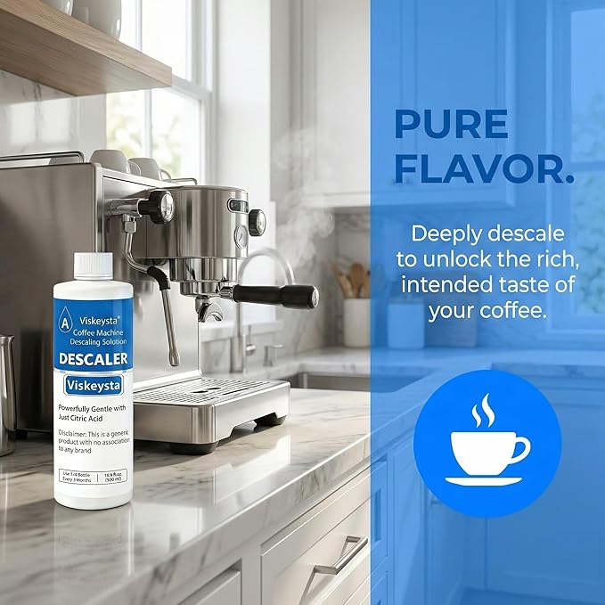 Descaling Solution Compatible with Cuisinart Coffee Machines, 500ml Bottle for 4 Uses
