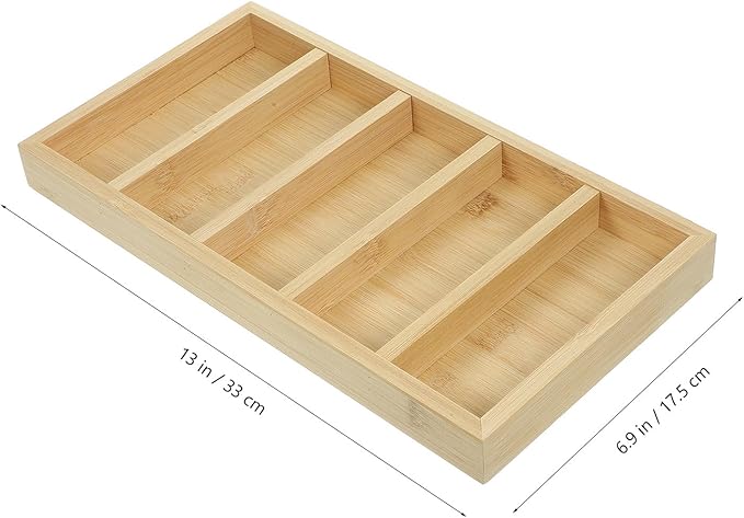 jojofuny Eyeglass Organizer Tray with 5 Compartments Sunglass Storage Holder Wear-Resistant Eyewear Display for Home and Countertop Use