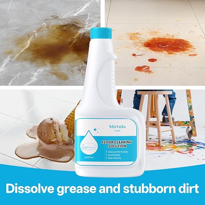 Floor Cleaning Solution, Dilution Ratio 1:200, Compatible with Eufy Cleaning Solution, Eco-Friendly, Plant-Based,Compatible with Omni C20, X8 Pro, X10 Omni, G series, L Series (2 bottle)
