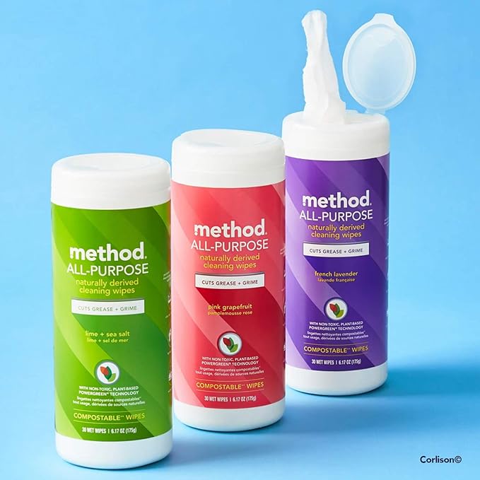 Method Lime & Sea Salt All Purpose Cleaning Wipes, 70 CT