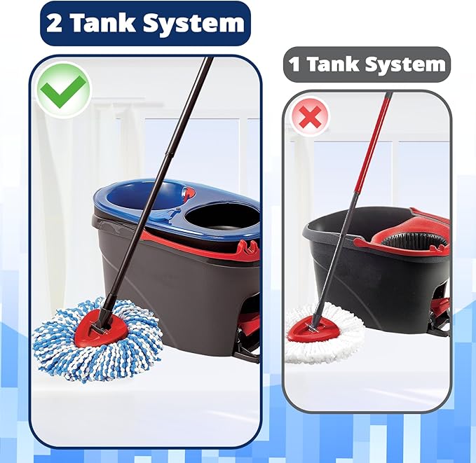 Mop Head Replacement, 3 Pack Spin Mop Refill Replace Head, Microfiber & Machine Washable