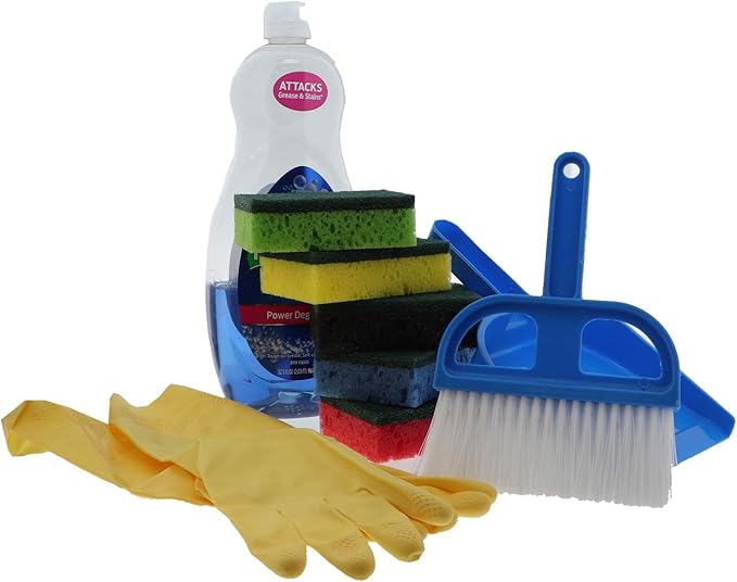 Small Dustpan Set with Brush - Orange