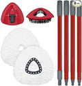 Mop Replacement for Ocedar, Mop for O Cedar, Replacement Mop for O Cedar Spin Mop Contains 4-Section Mop Handle 2 Mop Replace Head 1 Mop Base 1 Scrubber Mop Head for O-Cedar Spin Mop