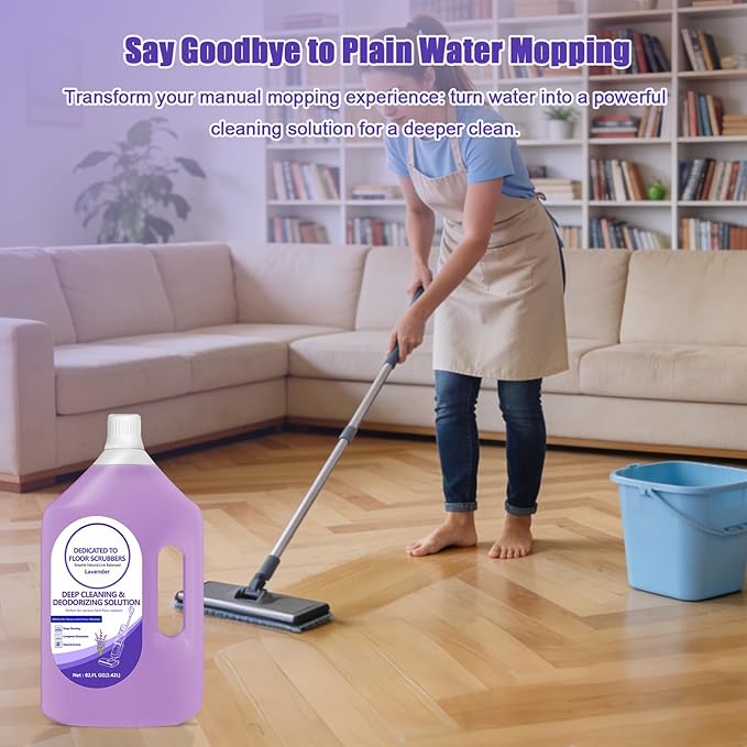 Floor Cleaning Solution Compatible with Tineco – 82 FL OZ Lavender Floor Cleaner – Rich, Long-lasting Fragrance, – For All Cordless Wet/Dry Vacuum Mop Cleaner & Robot Vacuums with Mopping
