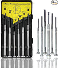 NSEZTZ 6PCS Mini Screwdriver Set, Small Professional Repair Tool Kit with 6 Different Size Flathead and Phillips Screwdrivers, Precision Screwdriver Sets for Jewelry, Watch, iPhone, Eyeglass Repair