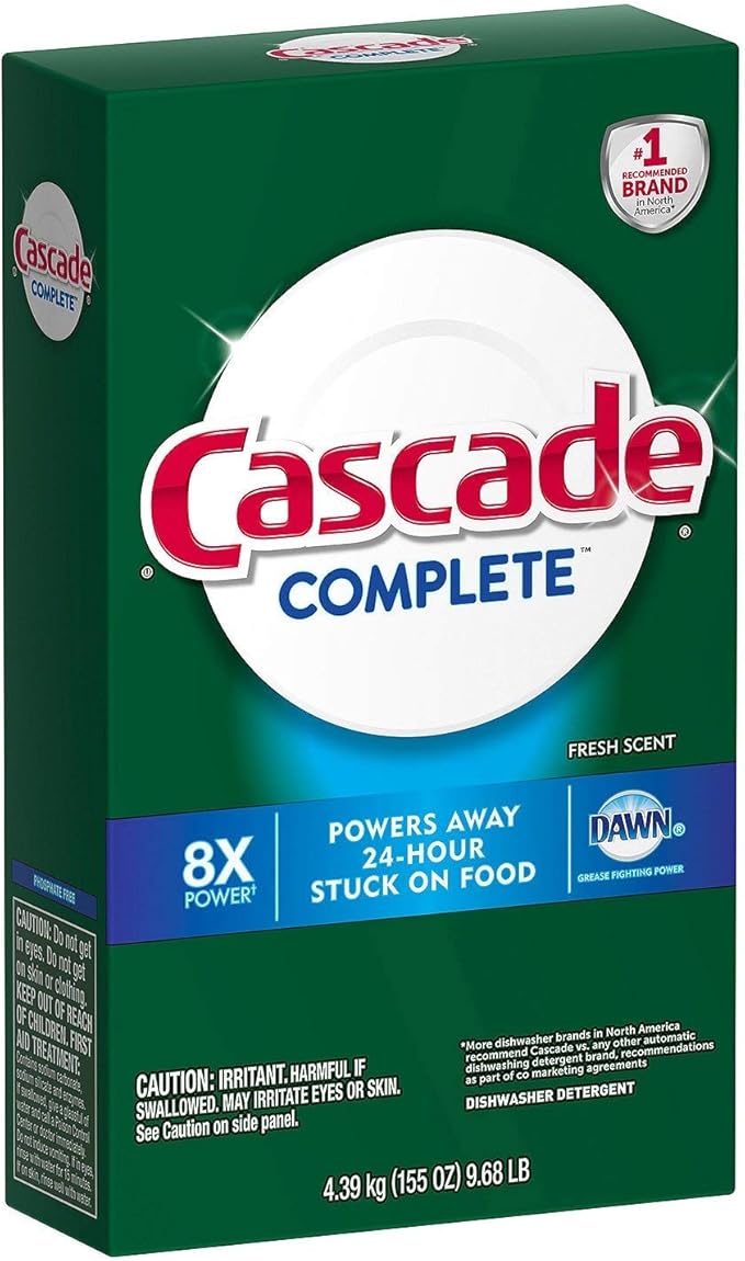Cascade Complete Powder Dishwasher Detergent, Fresh Scent (155 oz.)