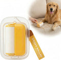 Travel Portable Lint Roller with Hand Strap, Reusable Mini Extra Sticky Pet Hair Remover for Dog Cat Fur, for Clothes Bag Dust Fuzz (Yellow)
