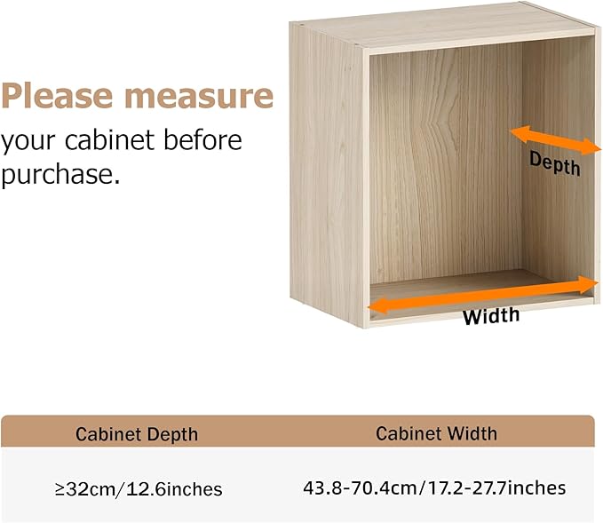 VanlonPro Expandable Closet Shelf Wall-Mounted Metal Storage Rack Adjustable Closet Rod DIY Divider Separator Space Saving for Cabinet Wardrobe Cupboard Kitchen Pantry Cupboard, 17.2-27.7 Inches
