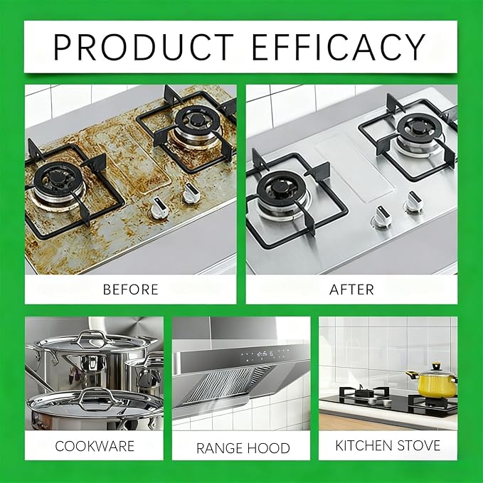 2026 New Electrolyzed Ion Kitchen Cleaner,Kitchen Appliance Cleaner,Oven Cleaner Heavy Duty For Kitchen Appliances, Household, Oven, Stove, Range Hood (3pcs)