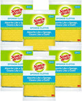 Scotch-Brite Sponge Cloth – 12-Pack (6 Packs of 2 Each), Reusable and Washable, Highly Absorbent, Multi-Purpose Cleaning Cloths