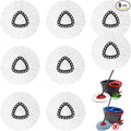 8 Pack Spin Mop Replacement Heads, 100% Microfiber Spin Mop Refill for Easy Wring Compatible with Triangle Spin Mop, 360 Degree Spinning Mop Replace Head for Floor Cleaning