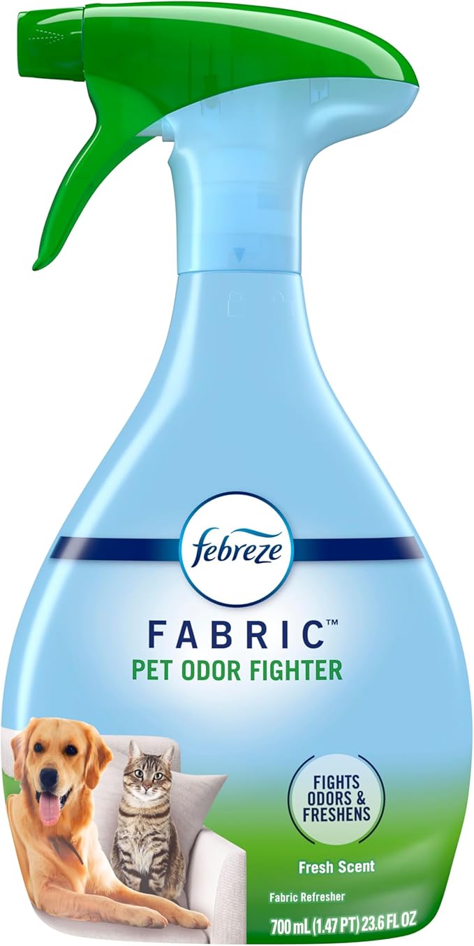 Febreze Fabric Spray Air Freshener, Odor-Fighting Fabric Refresher, Sneaker Balls Alternative, Couch Cleaner, Linen Spray, Multi-Use, Pet Odor Fighter Scent, 23.6 fl oz
