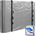 TICONN Mattress Bags for Moving, Heavy Duty King Mattress Cover Storage Bag with Full-Around Handle and Adjustable Buckles (Gray, King)