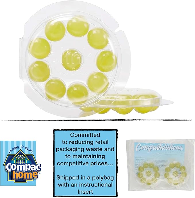 COMPAC HOME Plink Garbage Disposal Cleaner and Deodorizer, Air Fresheners for Garbage Disposal, Simply Fresh Scent, Home Cleaning Products for Kitchen Sink and Clogged Drains, 20 Count (Pack of 1)