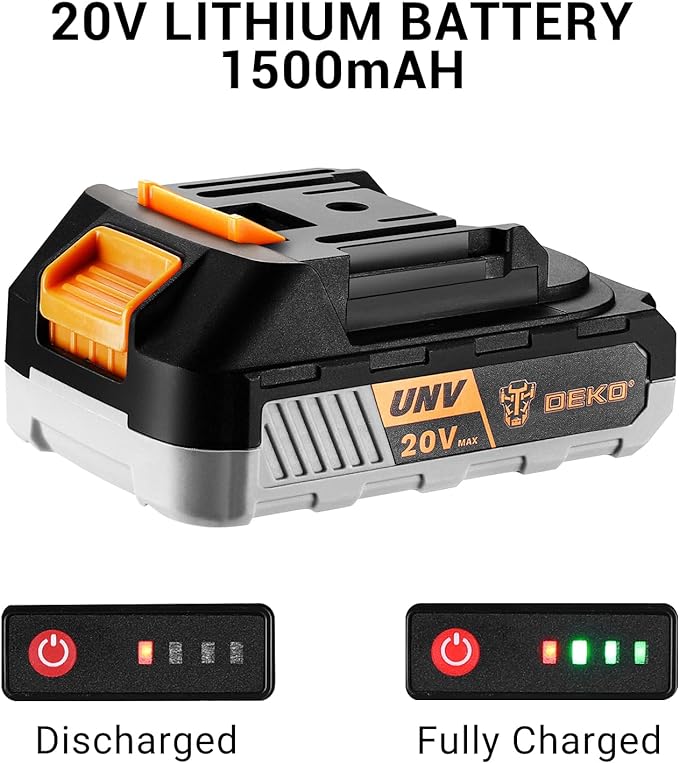 Power Drill Cordless: DEKOPRO Cordless Drill 20V Electric Power Drills Set Tool Drills Cord-less Set with Battery and Charger