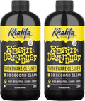 Khalifa Resin Destroyer Cleaning Solution Fl Oz Bottle - Clean & Deodorize Glass, Ceramic, Silicone & Metal - Restore Your Pieces to Perfection - Destroy Resin, Wax, Oil & Stinky Debris (32 Fl Oz)