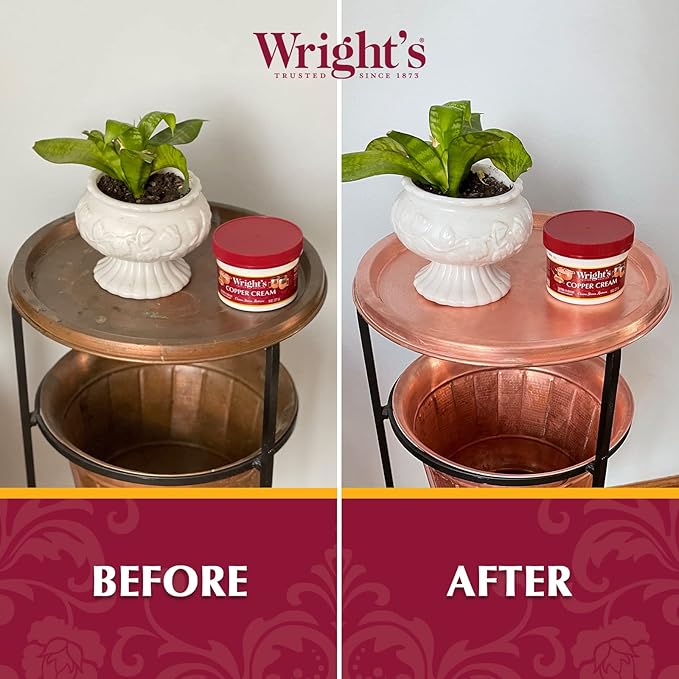 Wright's Silver and Copper Cleaner and Polish - 8 Ounce Each - Premium Metal Polish Silver Copper Brass Chrome and More