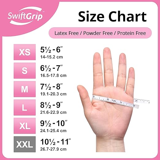 Pink Nitrile Gloves, 3-mil, Industrial Gloves Disposable Latex Free, for Cleaning & Esthetician, Rubber Powder-Free, 1000-ct Case (Small) Small (Pack of 1000)