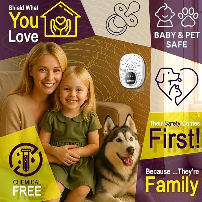 GRX-T25, Ultrasonic Pest Control Repeller - Electronic & Ultrasound, Indoor Plug-in Repellent - Get rid of - Rodents, Mice, Squirrels, Bats, Insects, Bed Bugs, Ants, Fleas, Spiders, Roaches (2 Pack)