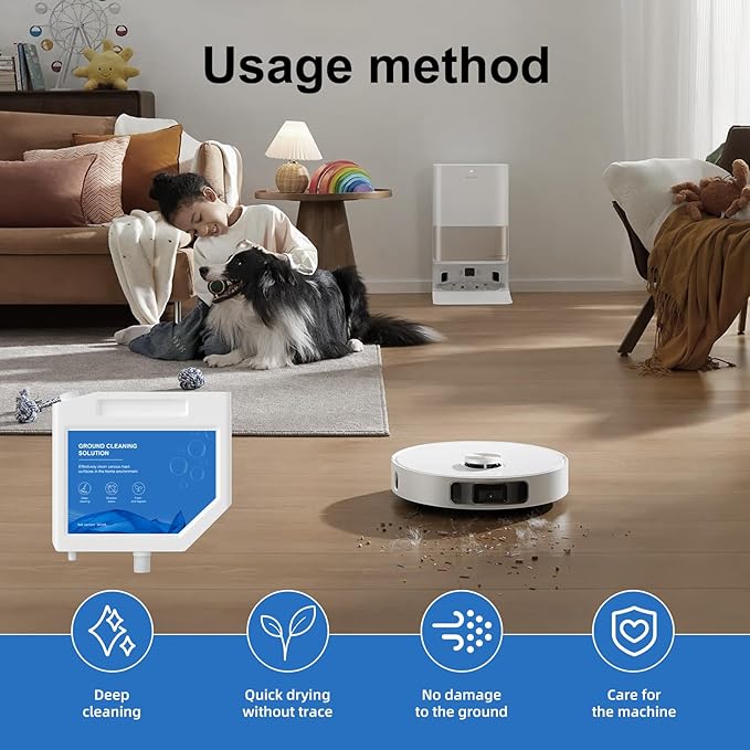 3pcs Compatible with Dreame Vacuum Cleaner Solution, Multi-Surface Floor Cleaning Solution Compatible with L10s Ultra Robot Vacuum (31.74 Fl Oz) (3 bottle)