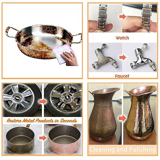 Instashine Metal Polish Cream, Ultimate Metal Polish Cream, All Metal Polish Cream, Instashine Metal Polish, Ultimate Metal Polishing Cream for Stainless Steel/Aluminum/Brass/Copper (10Pcs)