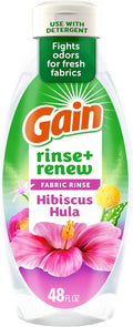 Gain Hibiscus Hula Fabric Rinse & Renew, 48 FL OZ, Laundry Odor Remover