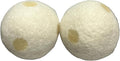 Organic Wool Dryer Balls, Fragrant, Natural Fabric Softener 100% Organic Premium New Zealand Wool, No Fillers, Anti Static, Lint Free, White 2 Count. (Lavender & Vanilla)