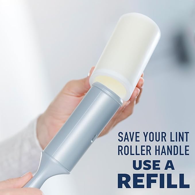 Scotch-Brite Everyday Clean Lint Roller, Lint Remover for Pet Hair, Dark Clothes, Furniture, and Dusty Surfaces, Picks Up Fur & Fluff in Your Home, Car, & Office, 1 Pack, 100 Adhesive Sheets Total