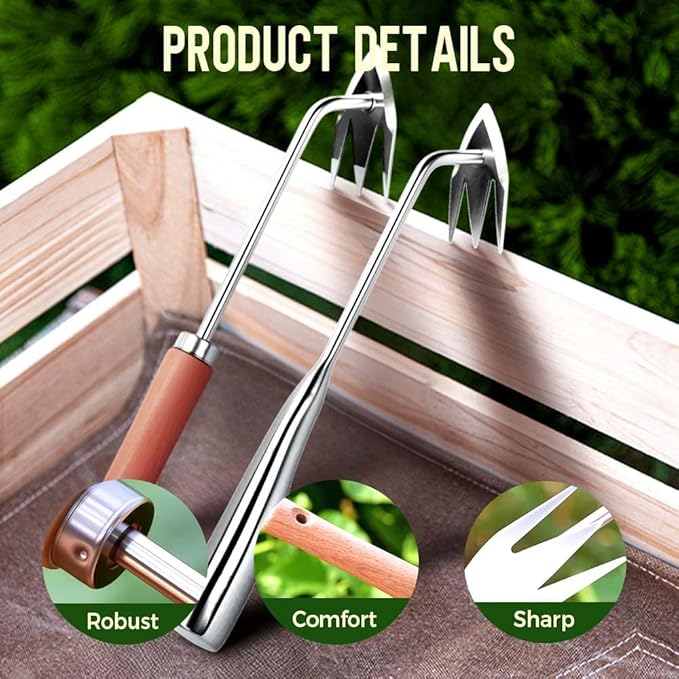 Weed Puller Tool，2026 New Weeding Artifact Uprooting Weeding Tool Weed Remover Tool Manganese Steel Weed Pulling Tool Manual Weeders Tool for Garden (B-2PCS)