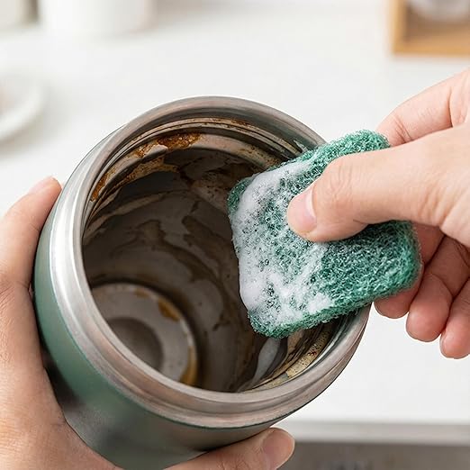 16-Pack Individually Wrapped Green Stainless Steel Soap Pads | Reusable Steel Wool Soap Pads | Leak-Proof Scouring Pads Metal Scrubber