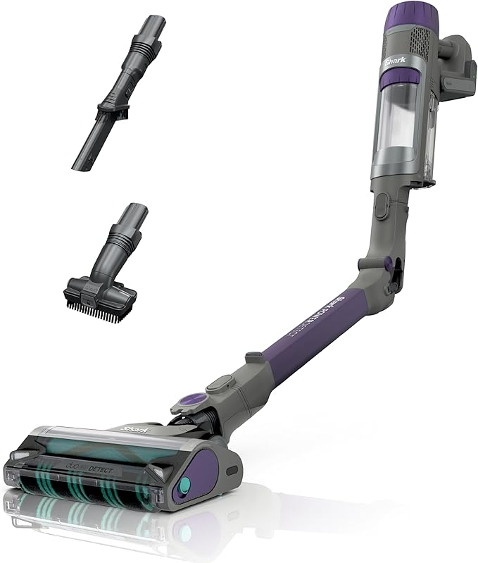 Shark PowerDetect Cordless Stick Vacuum, Powerful Suction, HEPA Filtration, 70-Minute Runtime, Carpet & Hard Floor, Portable, XL Dust Cup, Stick Vacuum for Pet Hair, Dark Gray, IP1251
