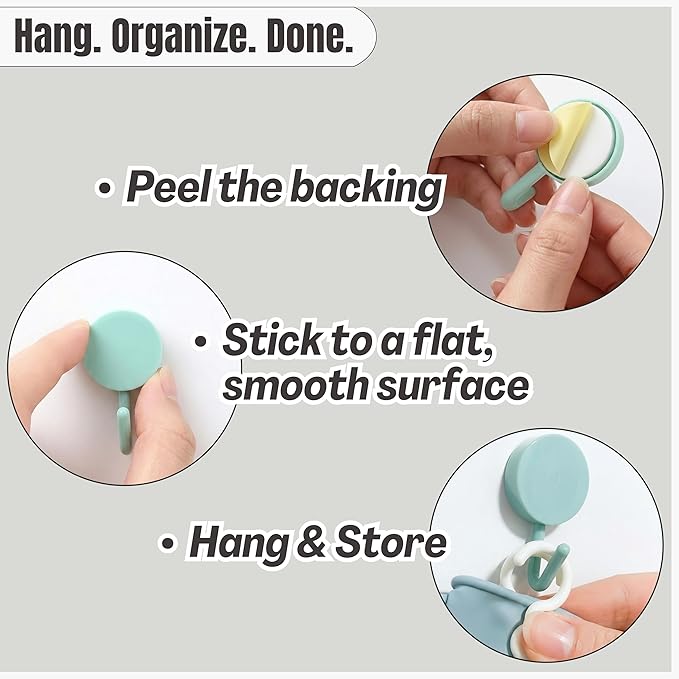 IMARU 3 Pairs Dishwashing Gloves with Hanging Hooks - Reusable Rubber Cleaning Gloves for Household & Kitchen & Gardening, Non-Slip & Waterproof & Durable (Medium)