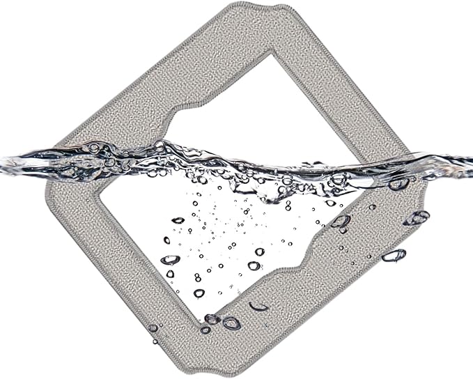 Cleaning Rag for ECOVACS Winbot Mini Window Vacuum Cleaner Robot, Washable and Reusable Winbot Mini Mop Pad Accessories, 12 Pcs Mop Cloth Replacement, No. W-CC02-0012