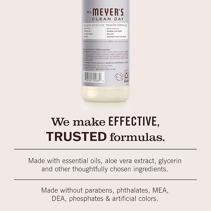 Mrs. Meyer's - Clean Day Liquid Dish Soap Lavender - 16 oz.3 Pack