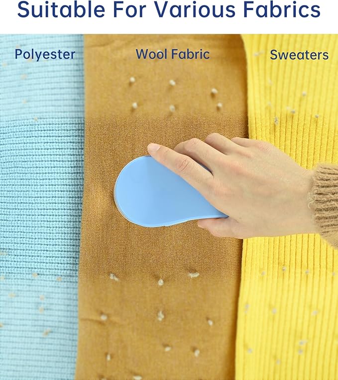 Fabric Shaver, Electric Lint Remover, Lint Shaver for Clothing & Furniture, Sweater Shaver & Pilling Remover, Depiller Effectively Remove Pills, Lint, Fuzz from Couch - Battery Operated