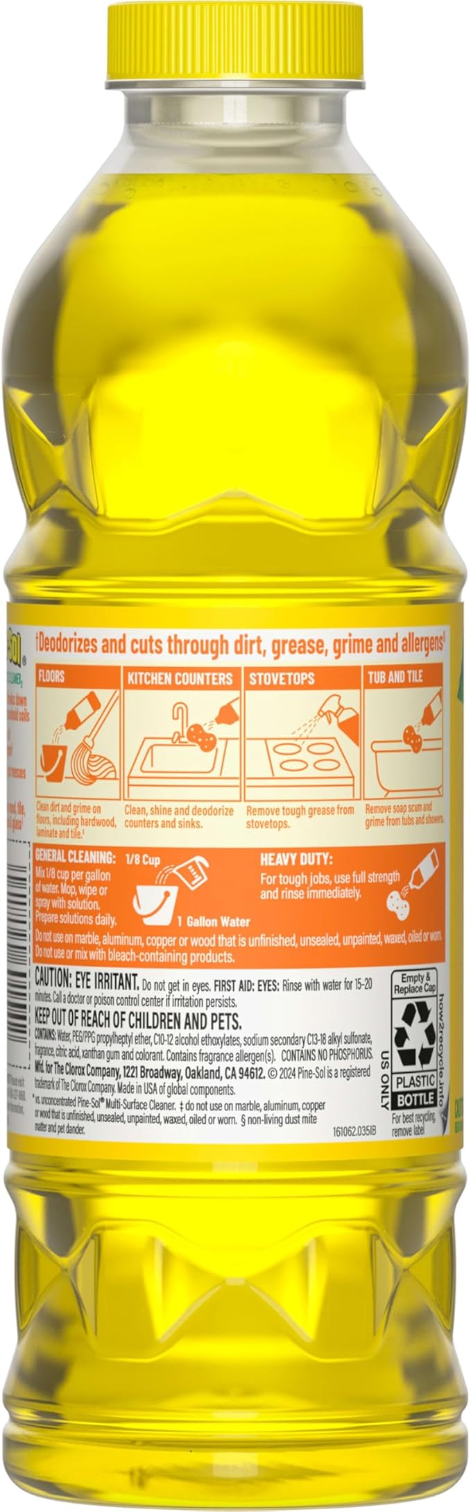 Pine-Sol Multi-Surface Cleaner, Lemon Fresh, 24 Fluid Ounces (Package May Vary)
