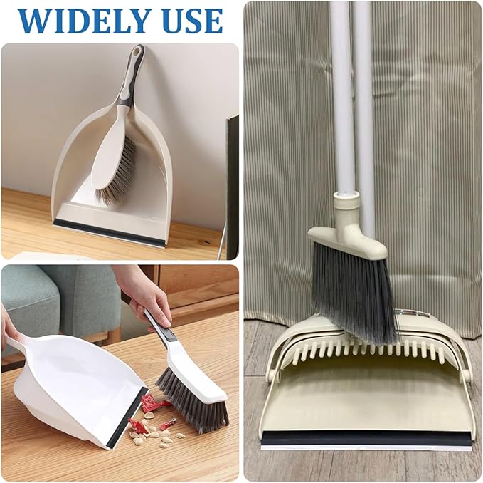 Housoutil Dustpan Rubber Lip Replacement Strips 4-Pack Durable Edge Repair Accessories for Garbage Shovels and Dustpans Easy Installation for Home and Office Cleaning Tools 10.23X0.78X0.11In