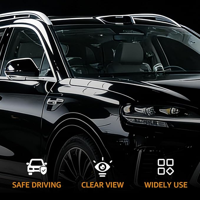 Glass Emulsion Cleaner,Glass Oil Film Cleaner,Roll-On Car Glass Emulsion Cleaner Cleaning Board, Removes OilFilm & Smudges, Improve Clarity for Safe Driving
