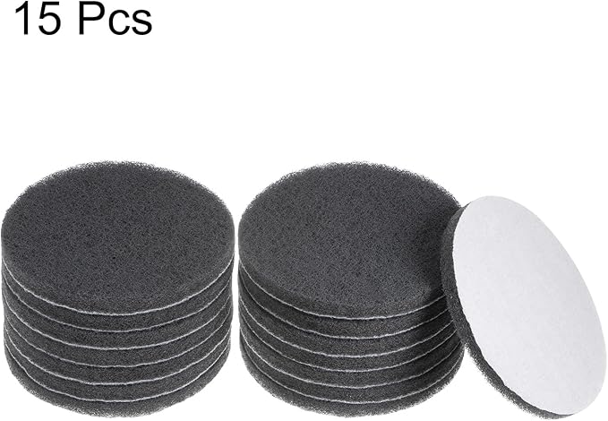 HARFINGTON 15pcs Drill Power Brush 5 inch Tile Scrubber Scouring Pads 1000-1200 Grit for Bathroom Kitchen Household Cleaning