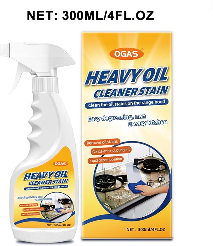 Stainless Steel Cleaner, Kitchen Appliances Cleaning Spray Remove Dirt, Grime, and Grease for Oven, Microwave, stove top Cleaning Heavy-Duty Degreaser-10Fl.Oz