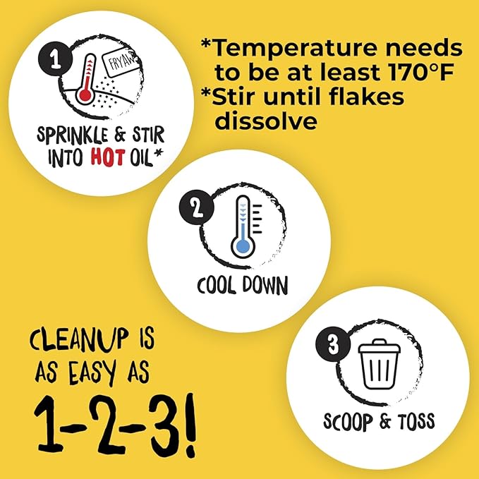 FryAway® Pan Fry Cooking Oil Solidifier, Super Value 10-Pack (40 Packets, Solidifies Up to 5 Gallons), Plant-Based Grease Solidifier & Oil Hardener Powder for Easy Disposal, Shark Tank, Made in US