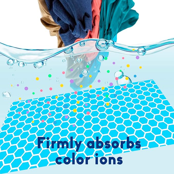 Color Absorber for Laundry-Protect Your Clothes from Color Bleed and Stains-40 Count