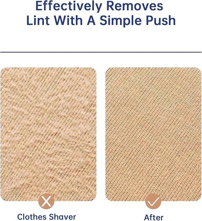 Fabric Shaver, Electric Lint Remover, Lint Shaver for Clothing & Furniture, Sweater Shaver & Pilling Remover, Depiller Effectively Remove Pills, Lint, Fuzz from Couch - Battery Operated